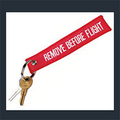 Remove Before Flight キーホールダー